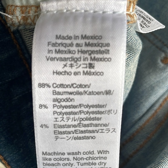 Madewell 11” High Rise Skinny Blue Jeans - Picture 6 of 7